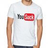 Pánské tričko youtube you suck