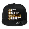 Snapback černá League Of Legends Najíst, vyspat, League a znovu
