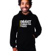 unisex černá mikina s kapucí Boost mě dělá radost