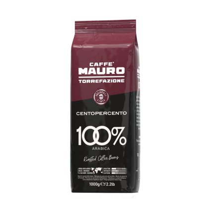 mauro caffe centopercento 1kg zrnkova kava