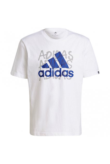 Pánske tričko adidas Overspray Graphic Tee biele GS6306