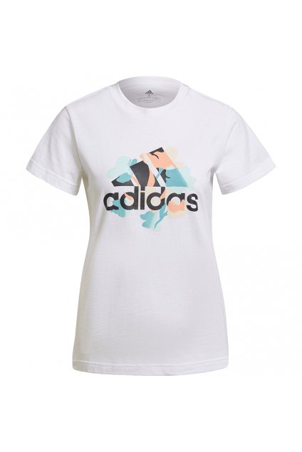 Dámske tričko adidas Floral Graphic Tee biele GT8807