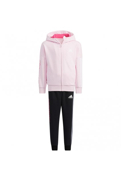 Dievčenská súprava adidas Lk Gfx Fz Hdy S ružovo-čierna H40248