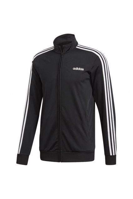 Pánska mikina Adidas Essentials 3 Stripes Tricot TT čierna DQ3070