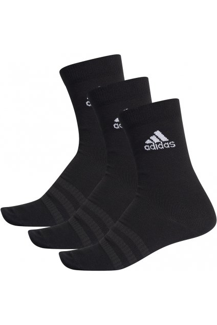Ponožky adidas Light Crew 3PP čierne DZ9394