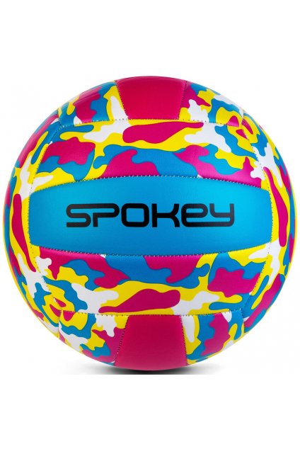 Volejbalová lopta Spokey Malibu žlto-modro-ružová 927681