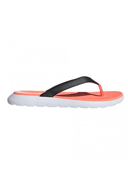 Dámske žabky Adidas Comfort Flip Flop oranžovo-čierno-biele EG2064
