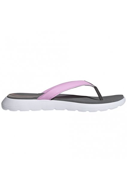 Dámske pohodlné žabky Adidas Flip Flop šedo-ružové FY8658