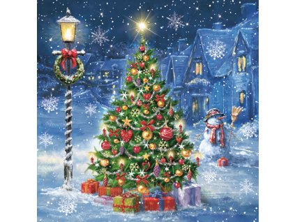 vanocni ubrousky 3 vrstve 20ks stromek