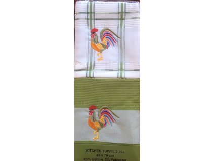 Vaflové utěrky - kohout