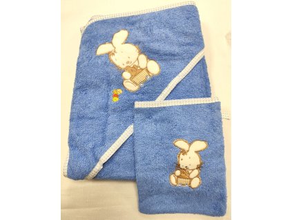 Osuška dětská froté - modrá