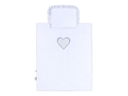 komplet kočárek blílý minky