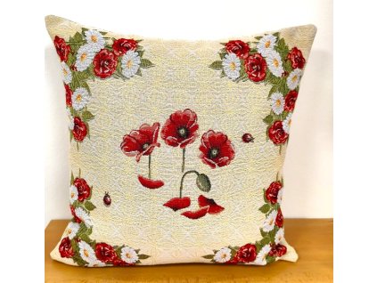 povlak máky a kopretiny