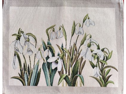 Gobelínové prostírání - Sněženky