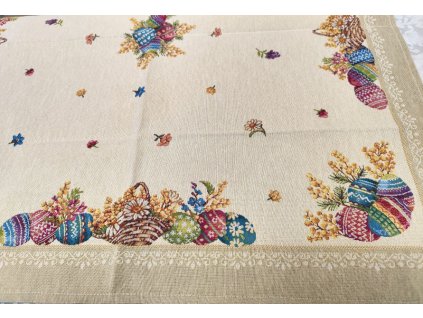Gobelínový ubrus - Velikonoční košíček