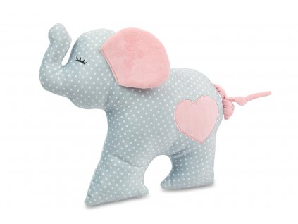 Plysak polstarek slon z mikrospandexu 30cm ruzovy 6464735fc76ff