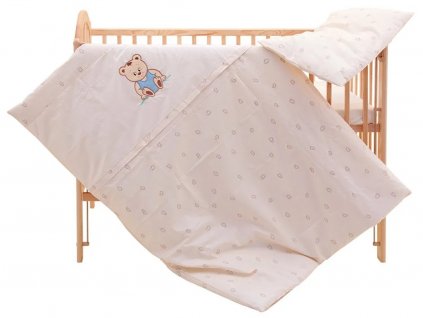 2734 1 povleceni do postylky 2dilne scarlett meda bezove 100 x 135 cm