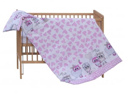 4931 1 povleceni do postylky 2dilne scarlett kulisek ruzova 100 x 135 cm