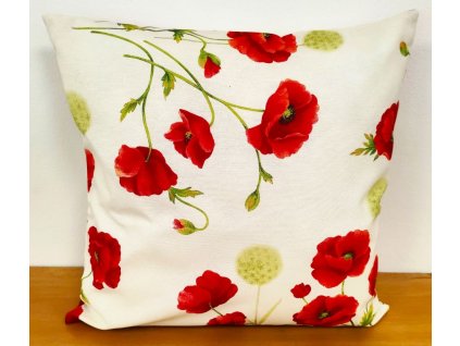 Povlak na polštář - Vlčí máky