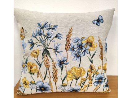 Povlak na polštář gobelín - Letní květy
