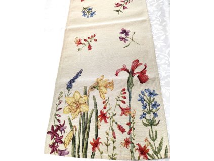 Gobelínový ubrus - Narcisy a kosatce