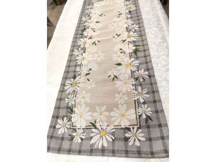 Gobelínový ubrus - Kopretiny