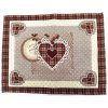 Gobelínové prostírání - Srdce hnědá