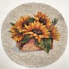 Gobelínové prostírání kulaté - Slunečnice