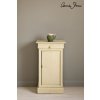 Cream side table, Dulcet in Versailles curtain, Ticking in Old Violet lampshade, 72dpi image 1