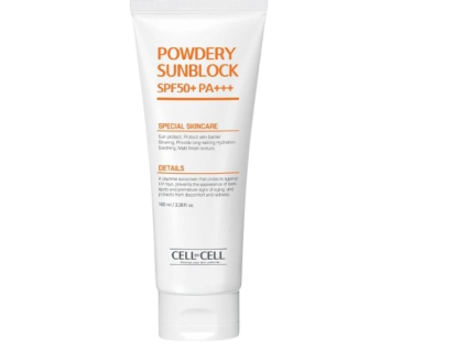 Cell By Cell Powdery Sunblock SPF50+ PA+++ 100 ml removebg preview (1)