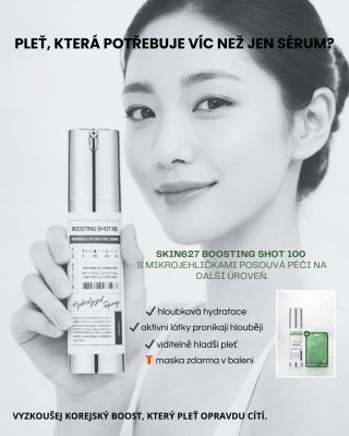 Korejská péče, která probouzí pleť zevnitř ✨ SKIN627 Boosting Shot 100 využívá mikrojehličkovou technologii pro intenzivní...