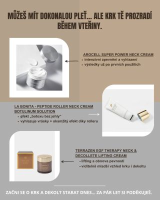 Obličej řeší každý. Krk a dekolt skoro nikdo. Začni s péčí už dnes. ✨ hydratace ✨ zpevnění ✨ méně vrásek 👉 Vyber si ten...
