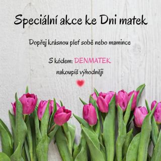 Akce ke Dni matek právě běží. ⌛ Slevový kód: DENMATEK Nepropásni svou slevu. 🌺 Mrkni na naši nabídku:...