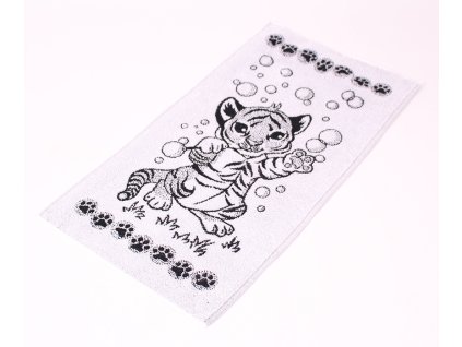 RUČNÍK TYGŘÍK ČERNÝ