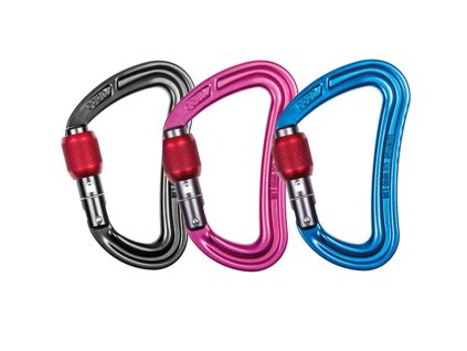 durable screw-lock carabiners Ocún Raven Screw 3 pack