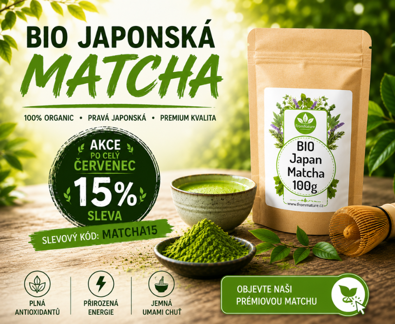 BIO Japonská Matcha - 15% sleva po celý červenec