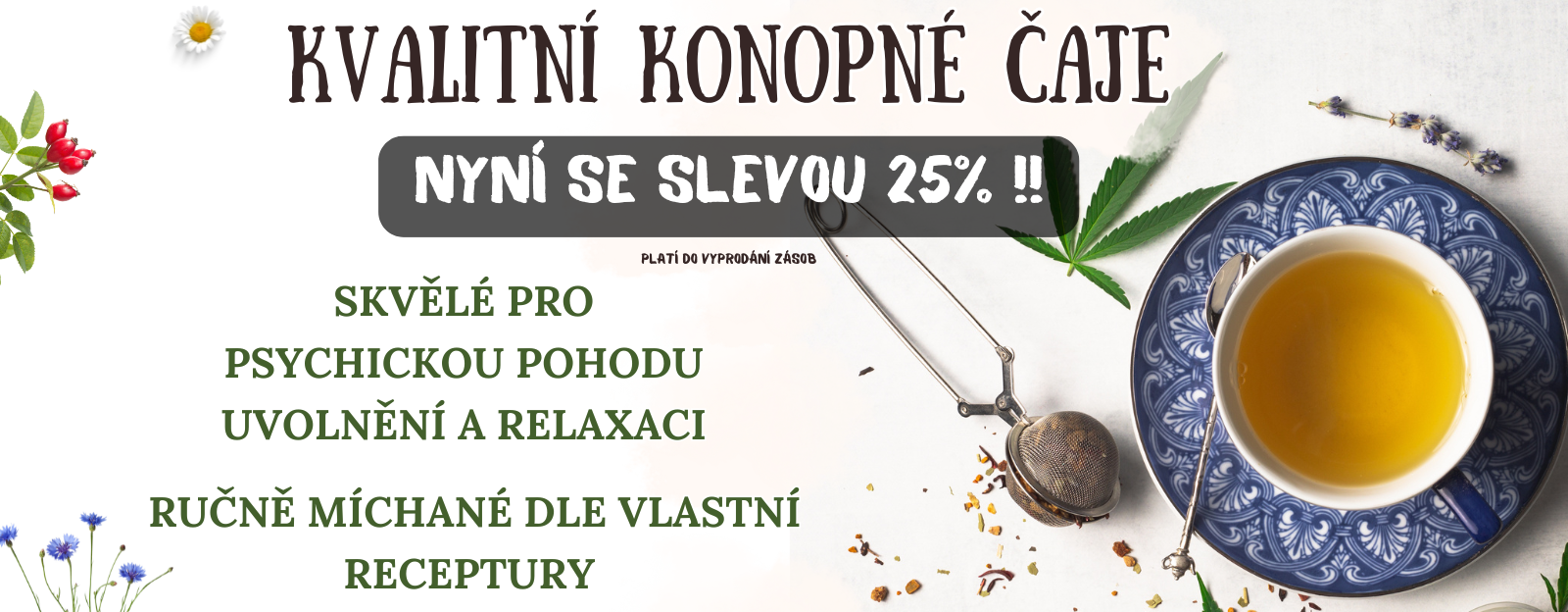 Vlastnoručně míchané konopné čaje