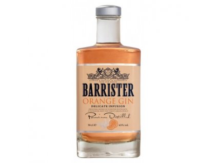 BARRISTER ORANGE GIN 0,7 L 43 % obj.