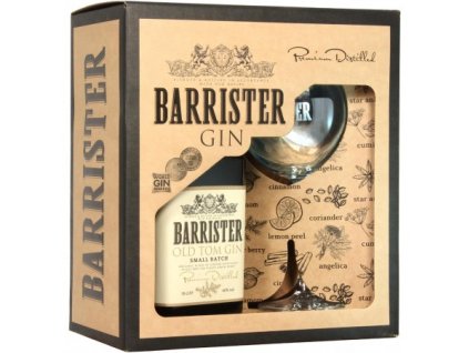 BARRISTER OLD TOM GIN V DÁRKOVÉ KRABICI SE SKLENICÍ 0,7 L 40 % obj.