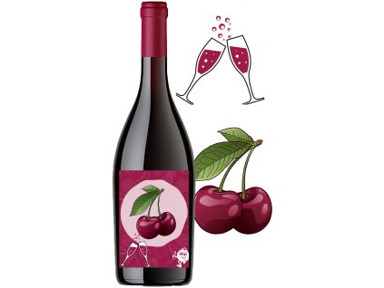 Bläschen Kirschen  Perlender Wein aus frischen Kirschen, 11,5 % Alk.