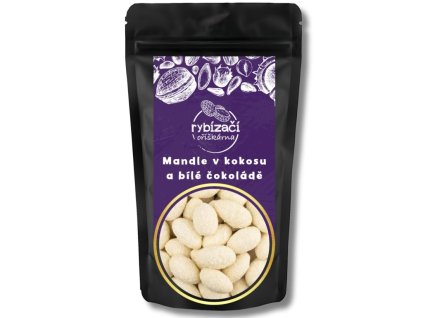 10869 4 mandle v kokosu a bile cokolade