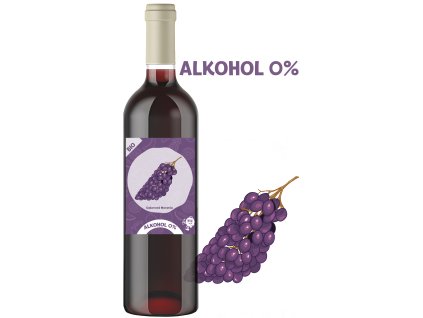 Alkoholmentes Moravia 0,75l  Succo d'uva Cabernet Moravia 0% alk.