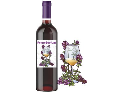 Fernetarium 0, 75l  gorzkie wino ziołowe 14,5% alk.