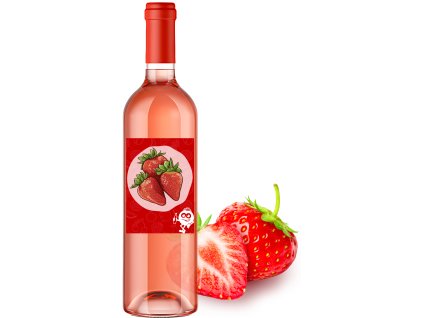 Truskawiak 0,75l  🍓 Wino truskawkowe | 11,5% alk.
