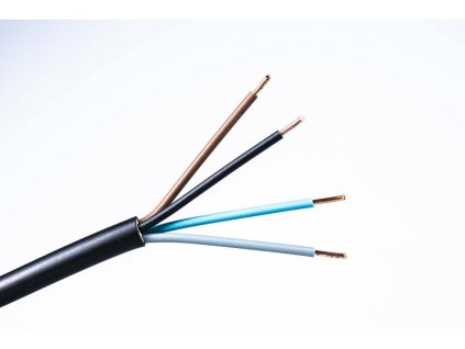 Kábel pevný CYKY-O 4x2,5 pvc čierny