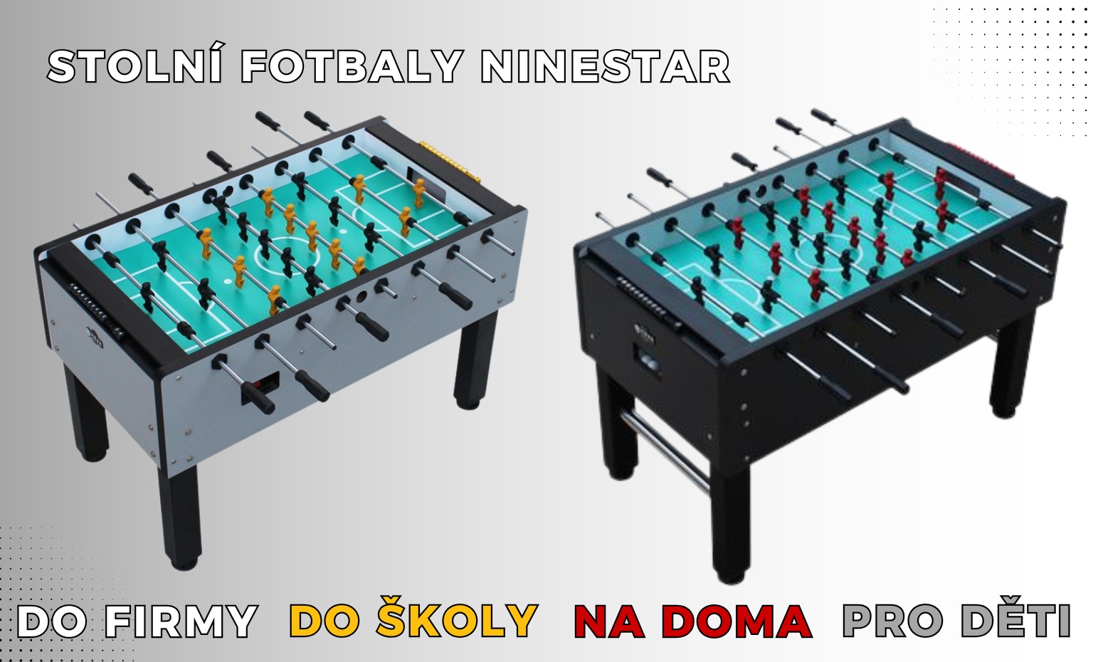 Stolní fotbálky do firmy, do hospody, na doma, do školy, pro děti