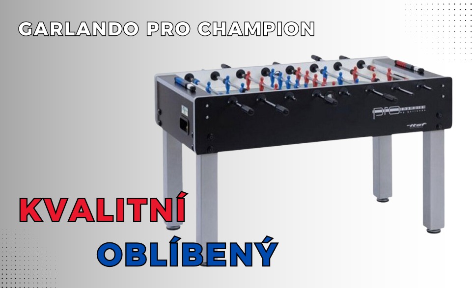 Stolní fotbal Garlando Pro Champion - do firmy, do kanceláře, na doma, do školy