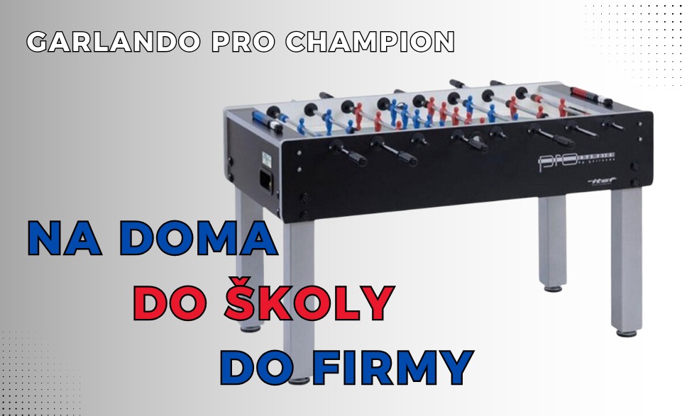 Stolní fotbal Garlando Pro Champion - do firmy, do kanceláře, na doma, do školy