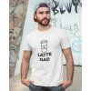 Tričko Latte DAD – bílé tričko pro moderního tátu