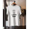 Tričko Latte DAD – bílé tričko pro moderního tátu